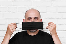 Load image into Gallery viewer, Reusable Cotton Pleated Barrier Mask