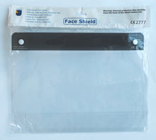 Load image into Gallery viewer, Large Format Protective Face Shield – Fully certified Cat III PPE- Pack of 5