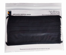 Load image into Gallery viewer, Reusable Cotton Pleated Barrier Mask