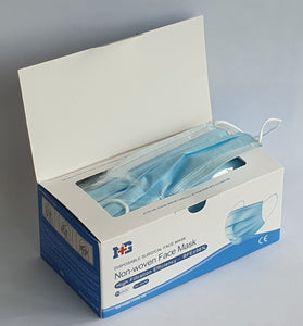 Type IIR 3-ply Medical Masks - Bulk Buy - 2000 pc carton - Boxed 50's